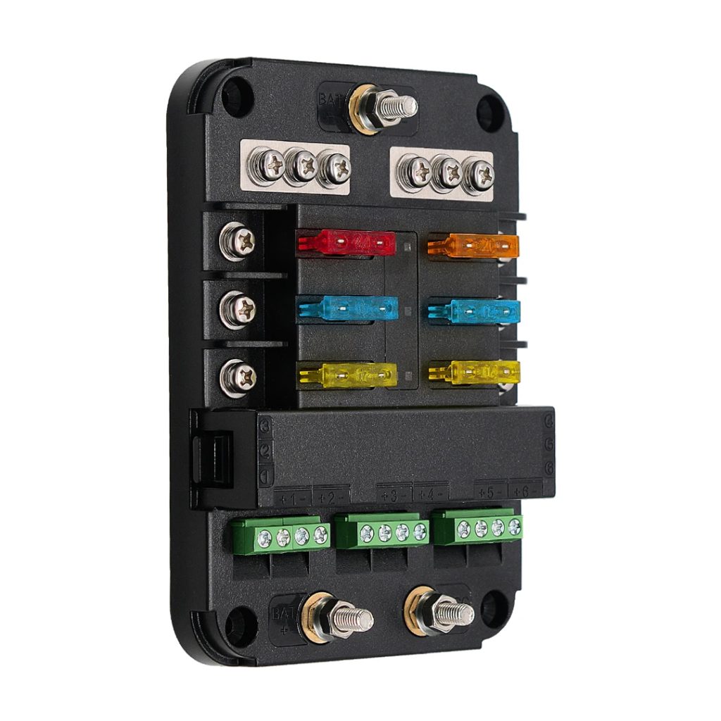 DC Fuse Block With ACC & Relay Switching SolarHUB